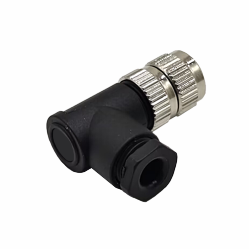 M8 5Pin Female Connector Right Angle Cable Plug Waterproof Plastic B Coding Assemble Type M8 5Pin Female Connector Right Angle Cable Plug Waterproof Plastic B Coding Assemble Type