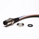 M8 8Pin Cable Connector A Coding Solder Type Front Panel Aviation Connector Wateproof Straight With 50CM 26AWG Cable M8 8Pin Cable Connector A Coding Solder Type Front Panel Aviation Connector Wateproof Straight With 50CM 26AWG Cable