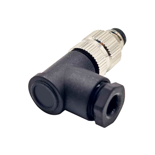 M8 8Pin Male Field Wireable Connector Waterproof IP67 90 Degree Solder Cup Terminal Unshiled Connector