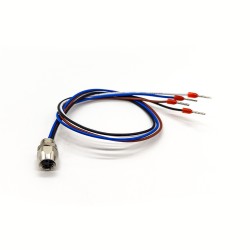 M8 Cable Color Code Female Socket for Cable 24AWG 1M Straight 4 Pin Blukhead