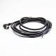 M8 Cable Connector 3 Pin Angled Single Ended Cable Straight Solder Type for Cable 24AWG 3M M8 Cable Connector 3 Pin Angled Single Ended Cable Straight Solder Type for Cable 24AWG 3M