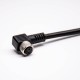 M8 Cable Connector 3 Pin Angled Single Ended Cable Straight Solder Type for Cable 24AWG 3M M8 Cable Connector 3 Pin Angled Single Ended Cable Straight Solder Type for Cable 24AWG 3M
