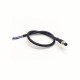 M8 Cable Connector 5 Pin Male Straight Single Ended Cable Solder Type B Coding For Cable 24AWG 35CM M8 Cable Connector 5 Pin Male Straight Single Ended Cable Solder Type B Coding For Cable 24AWG 35CM