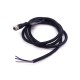 M8 Cable Connector Molding Type 5Pin B Coding Female Plug Straight With 1M 24AWG Wire