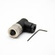 M8 Cable Connector Screw Type Connector Right Angle 4 Cores Assemble Cable Female Unshiled Waterproof Plug M8 Cable Connector Screw Type Connector Right Angle 4 Cores Assemble Cable Female Unshiled Waterproof Plug