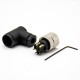 M8 Cable Connector Screw Type Connector Right Angle 4 Cores Assemble Cable Female Unshiled Waterproof Plug M8 Cable Connector Screw Type Connector Right Angle 4 Cores Assemble Cable Female Unshiled Waterproof Plug