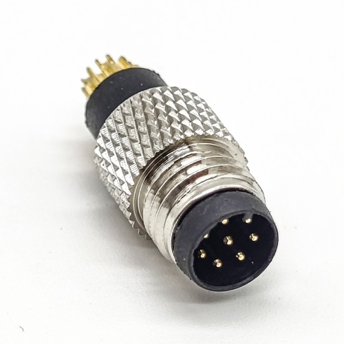 M8 Circular Connector 8Pin A Code Male Straight No-shield Field Wireable Connector Cable Solder Type M8 Circular Connector 8Pin A Code Male Straight No-shield Field Wireable Connector Cable Solder Type
