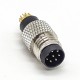 M8 Circular Connector 8Pin A Code Male Straight No-shield Field Wireable Connector Cable Solder Type M8 Circular Connector 8Pin A Code Male Straight No-shield Field Wireable Connector Cable Solder Type