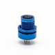 m8 connector 6pin male plug Solder Type female socket front mount straight blue Unshielded B code