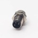 M8 Connector Screw Waterproof Socket Male Straight 3 Pin Front Blukhead Solder Cup for Cable M8 Connector Screw Waterproof Socket Male Straight 3 Pin Front Blukhead Solder Cup for Cable