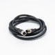 M8 IP67 Waterproof Connector B Coding Molding Type Straight 5Pin Female Plug To Male Plug With 3M 24AWG PVC Wire