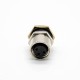 M8 PCB Connector 180° Back Mount Solder Type Waterproof 3 Pin Female Panel Receptacles