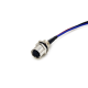 M8 Rear Panel Mount Socket 3Pin Famale Straight Wiring 0.2M Waterproof Solder Sensor Connector