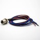 M8 Rear Panel Mount Socket 3Pin Famale Straight Wiring 0.2M Waterproof Solder Sensor Connector