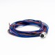 M8 Rear Panel Mount Socket 3Pin Famale Straight Wiring 0.2M Waterproof Solder Sensor Connector