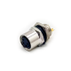 M8 Sensor Cable Panel Mount Cable Connector 4 Pin Female Back Mount Solder Type Socket Straight Waterproof M8 Sensor Cable Panel Mount Cable Connector 4 Pin Female Back Mount Solder Type Socket Straight Waterproof