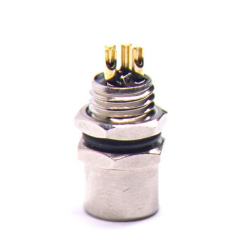 M8 Sensor Cable Panel Mount Cable Connector 4 Pin Female Back Mount Solder Type Socket Straight Waterproof M8 Sensor Cable Panel Mount Cable Connector 4 Pin Female Back Mount Solder Type Socket Straight Waterproof