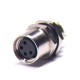 M8 Sensor Cable Panel Mount Cable Connector 4 Pin Female Back Mount Solder Type Socket Straight Waterproof M8 Sensor Cable Panel Mount Cable Connector 4 Pin Female Back Mount Solder Type Socket Straight Waterproof