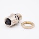 m8 sensor connector 8 pin female 180° back mount B code m8 sensor connector 8 pin female 180° back mount B code