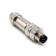 Male Connector M8 8 Pin Straight Aviation Plug Solder Type for Cable Metal Shielded Male Connector M8 8 Pin Straight Aviation Plug Solder Type for Cable Metal Shielded