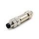 Male Connector M8 8 Pin Straight Aviation Plug Solder Type for Cable Metal Shielded Male Connector M8 8 Pin Straight Aviation Plug Solder Type for Cable Metal Shielded