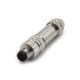 Male Connector M8 8 Pin Straight Aviation Plug Solder Type for Cable Metal Shielded Male Connector M8 8 Pin Straight Aviation Plug Solder Type for Cable Metal Shielded