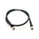 Molding Type M8 Cable Waterproof B Coding Straight Screw Joint Type 5Pin Female Plug To Female Plug With Extension Cable 1M 24AW Molding Type M8 Cable Waterproof B Coding Straight Screw Joint Type 5Pin Female Plug To Female Plug With Extension Cable 1M 24AW