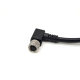 Right Angle M8 Connector 4Pin Cable Plug Waterproof IP67 Female Plug With 1M 24AWG PUR Cable Right Angle M8 Connector 4Pin Cable Plug Waterproof IP67 Female Plug With 1M 24AWG PUR Cable