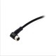 Right Angle M8 Connector 4Pin Cable Plug Waterproof IP67 Female Plug With 1M 24AWG PUR Cable Right Angle M8 Connector 4Pin Cable Plug Waterproof IP67 Female Plug With 1M 24AWG PUR Cable