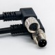 Right Angle M8 Connectors 3 Pin Male to Female Cable Cordsets 24AWG 2M Right Angle M8 Connectors 3 Pin Male to Female Cable Cordsets 24AWG 2M
