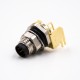 Right Angle M8 Connectors 6Pin A-Coding Panel Receptacles Male Waterproof Through Hole Front Mount Right Angle M8 Connectors 6Pin A-Coding Panel Receptacles Male Waterproof Through Hole Front Mount