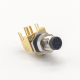 Right Angle M8 Connectors 6Pin A-Coding Panel Receptacles Male Waterproof Through Hole Front Mount Right Angle M8 Connectors 6Pin A-Coding Panel Receptacles Male Waterproof Through Hole Front Mount