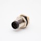sensor connector m8 B code 180° male back mount B code sensor connector m8 B code 180° male back mount B code
