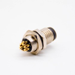 sensor connector m8 B code 180° male back mount B code