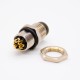 sensor connector m8 B code 180° male back mount B code sensor connector m8 B code 180° male back mount B code