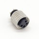 sensor Connector M8 lnjection Molding Female 4pin Straight Solder Cup Unshielded sensor Connector M8 lnjection Molding Female 4pin Straight Solder Cup Unshielded