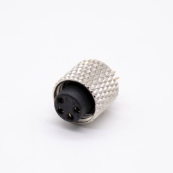 sensor Connector M8 lnjection Molding Female 4pin Straight Solder Cup Unshielded