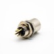 Sensor M8 Female 4 Pin A Coding Panel Receptacles Straight PCB Mount Back Mount Waterproofonnector