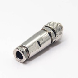 Cable Waterproof Connector M9 Male Straight Metal 3pin Field Wireable Shield Solder Type for Cable