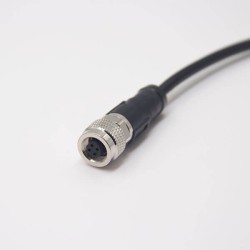 Circular Connector M9 4 Pin Male to Female Waterproof Cable Cordset With 1M 22AWG Non-Shield