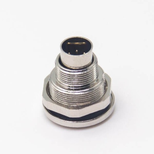 Connector Panel Mount M9 6Pin Male Front Bulkhead Solder Waterproof Shield Type Connector Panel Mount M9 6Pin Male Front Bulkhead Solder Waterproof Shield Type