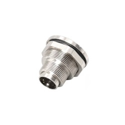 M9 Connector Panel Mount 5 Pin Male Front Mount Solder Type Waterproof Circular Connector