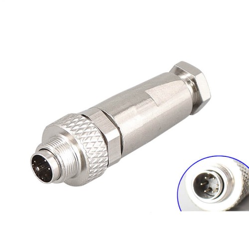 M9 male straight cable plug 6pin waterproof ip67 industrial connector shield solder type for cable M9 male straight cable plug 6pin waterproof ip67 industrial connector shield solder type for cable