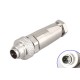 M9 male straight cable plug 6pin waterproof ip67 industrial connector shield solder type for cable M9 male straight cable plug 6pin waterproof ip67 industrial connector shield solder type for cable