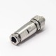M9 male straight cable plug 6pin waterproof ip67 industrial connector shield solder type for cable M9 male straight cable plug 6pin waterproof ip67 industrial connector shield solder type for cable