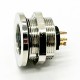 M9 Waterproof 5 Pin Connector Female Back Mount Socket Rear Panel Sensor Threaded Connector