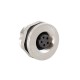 M9 Waterproof 5 Pin Connector Female Back Mount Socket Rear Panel Sensor Threaded Connector