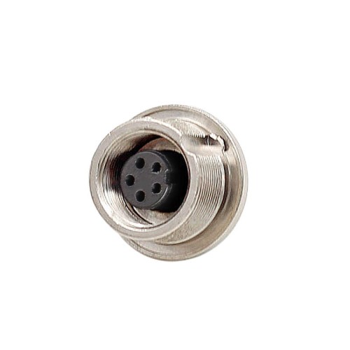 M9 Waterproof 5 Pin Connector Female Front Panel Mount Socket Sensor Threaded Connector