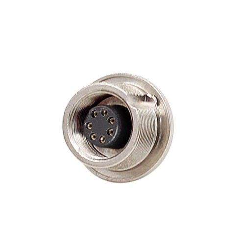 Power Connector Waterproof M16 7 Pin Female Straight Front Mount Connector Power Connector Waterproof M16 7 Pin Female Straight Front Mount Connector