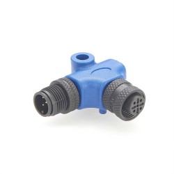 Nmea 2000 M12 Male 5 Pin To Female 5 Pin Connector L Type Right Angle